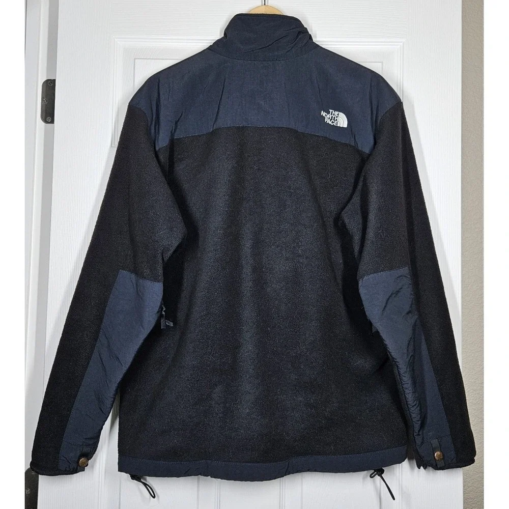 The North Face Men's Denali Black Polartec Fleece Pit Zip Full Zip Jacket Large